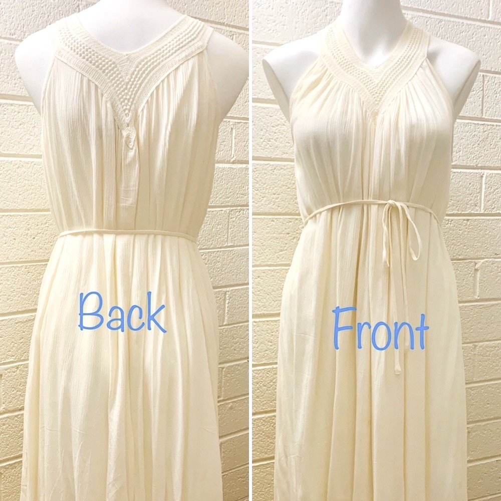 Maternity Waist tie V-neck Dress